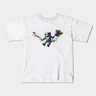 Robot Fling Kite Kids T-Shirt